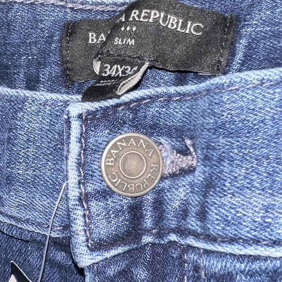 NWT - Banana Republic Factory Men’s Slim Fit Jeans, 705498 - Size 34Wx34L - Picture 10 of 12